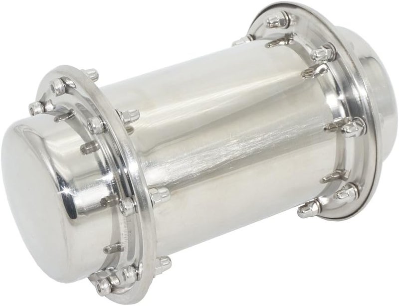 SoClaay Time Capsule Anti-Corrosion Waterproof Stainless Steel Capsule Container Durable Lock Container for Future Graduation Gift (7.3 Inch) - Image 1